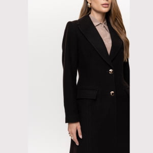 Casaco Térmico Feminino Spesso Padova em Lã Premium Italiana - 5180 Marrom Escuro