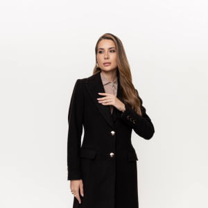 Casaco Térmico Feminino Spesso Padova em Lã Premium Italiana - 5180 Marrom Escuro