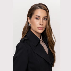 Casaco Térmico Feminino Spesso Trench Coat Firenze - 4589 Preto