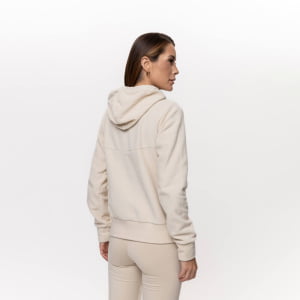 Fleece Térmico Feminino Canelado com Capuz - 3190 Pérola