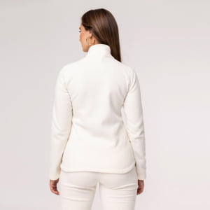 Fleece Térmico Feminino Meio Zíper - 918 Off White