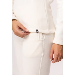 Fleece Térmico Feminino Meio Zíper - 918 Off White