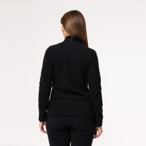 Fleece Térmico Feminino Meio Zíper - 918 Preto 