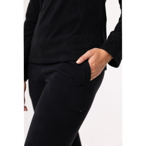 Fleece Térmico Feminino Meio Zíper - 918 Preto 