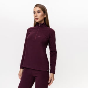 Fleece Térmico Feminino Meio Zíper - 918 Bordô