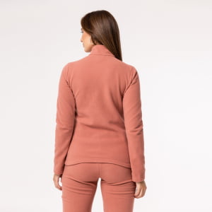 Fleece Térmico Feminino Meio Zíper - 918 Canela