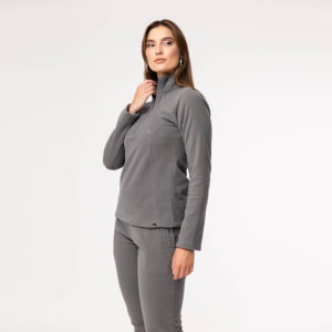 Fleece Térmico Feminino Meio Zíper - 918 Chumbo