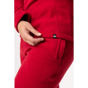 Fleece Térmico Feminino Meio Zíper - 918 Off Vermelho