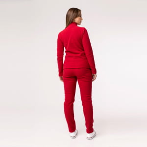 Fleece Térmico Feminino Meio Zíper - 918 Vermelho