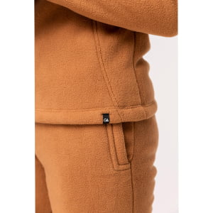 Fleece Térmico Feminino Meio Zíper Forrado em Lã - 914 Camel