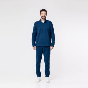 Fleece Térmico Masculino Meio Zíper - 2151 Azul Marinho