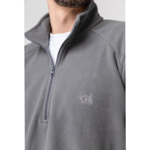 Fleece Térmico Masculino Meio Zíper - 2151 Chumbo