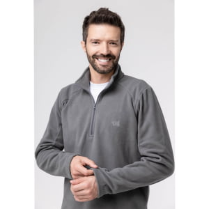 Fleece Térmico Masculino Meio Zíper