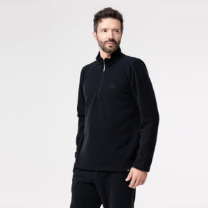 Fleece Térmico Masculino Meio Zíper - 2151 Preto 