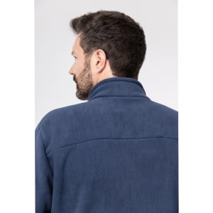 Fleece Térmico Masculino Meio Zíper Forrado em Lã - 916 Azul Marinho