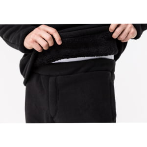 Fleece Térmico Masculino Meio Zíper Forrado em Lã - 916 Preto