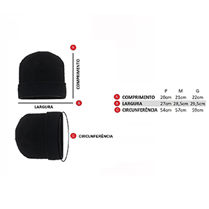 Gorro Térmico Masculino Microfleece Preto