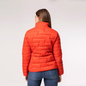 Jaqueta Feminina Puffer Spesso Z de Pluma Com Capuz Removível - 135 Grenadine