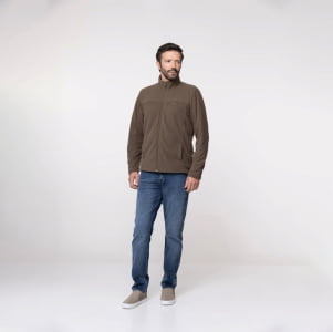 Jaqueta Fleece Térmica 3D Masculina - 2176 Marrom