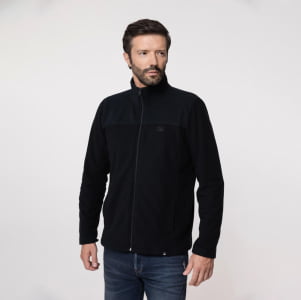 Jaqueta Fleece Térmica 3D Masculina - 2176 Preto