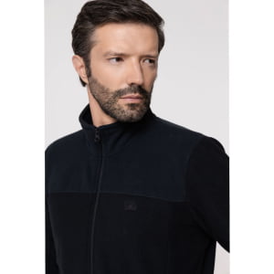 Jaqueta Fleece Térmica 3D Masculina - 2176 Preto
