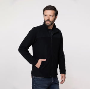 Jaqueta Fleece Térmica 3D Masculina - 2176 Preto