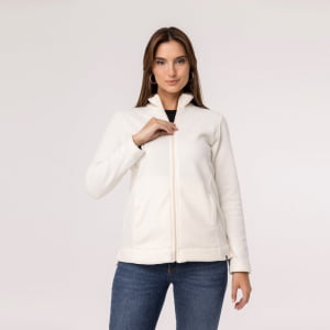 Jaqueta Fleece Térmica Feminina - 3131 Off White