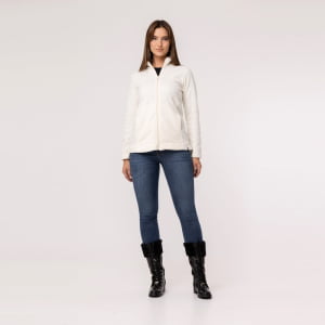 Jaqueta Fleece Térmica Feminina - 3131 Off White