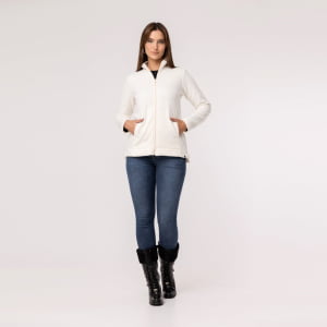 Jaqueta Fleece Térmica Feminina - 3131 Off White