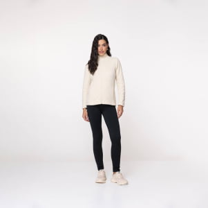 Jaqueta Fleece Térmica Feminina Canelada - 3213 Pérola