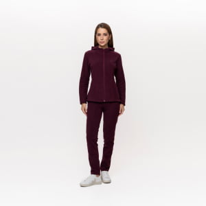 Jaqueta Fleece Térmica Feminina Com Capuz - 3139 Bordô