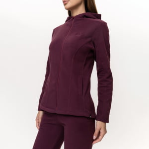 Jaqueta Fleece Térmica Feminina Com Capuz - 3139 Bordô