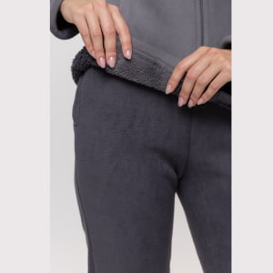 Jaqueta Fleece Térmica Feminina Forrada em Lã - 913 Chumbo