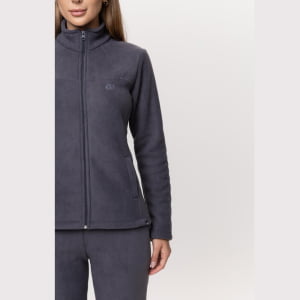 Jaqueta Fleece Térmica Feminina Forrada em Lã - 913 Chumbo
