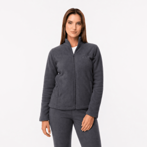 Jaqueta Fleece Térmica Feminina Forrada em Lã - 913 Chumbo