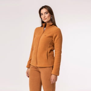 Jaqueta Fleece Térmica Feminina Forrada em Lã - 913 Camel