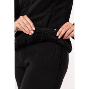 Jaqueta Fleece Térmica Feminina Forrada em Lã - 913 Preto