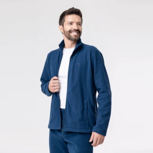 Jaqueta Fleece Térmica Masculina - 2150 Azul Marinho