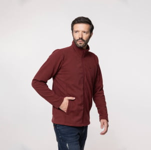 Jaqueta Fleece Térmica Masculina - 2150 Borgonha