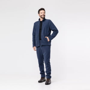 Jaqueta Fleece Térmica Masculina Forrada em Lã - 915 Azul Marinho