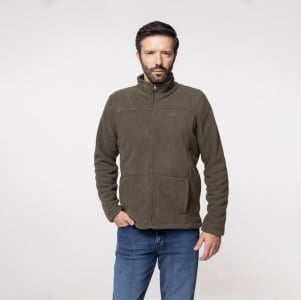 Jaqueta Fleece Térmica Masculina Forrada em Lã - 915 Verde Militar