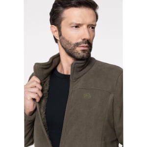 Jaqueta Fleece Térmica Masculina Forrada em Lã - 915 Verde Militar