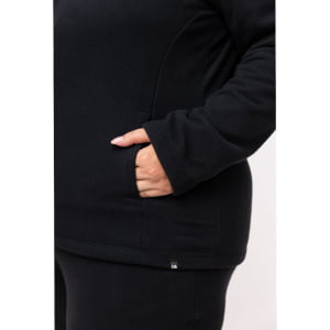 Jaqueta Fleece Térmica Plus Size Feminina - 923 Preta