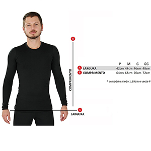 Kit 2 Pares de Meias Térmicas Segunda Pele + 1 Blusa Térmica Masculina