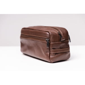 Necessaire para Viagem de Couro - 1705 Café