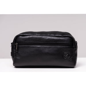 Necessaire para Viagem de Couro - 1705 Preto