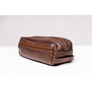 Necessaire para Viagem de Couro - 1709 Café
