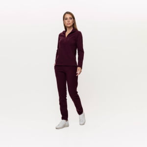 Calça Fleece Térmica Feminina - 2008 Bordô