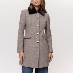 Casaco Térmico Feminino Spesso Vicenza Em Lã Premium Italiana - 4084 Mescla 