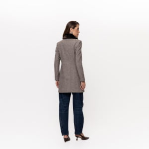 Casaco Térmico Feminino Spesso Vicenza Em Lã Premium Italiana - 4084 Mescla 